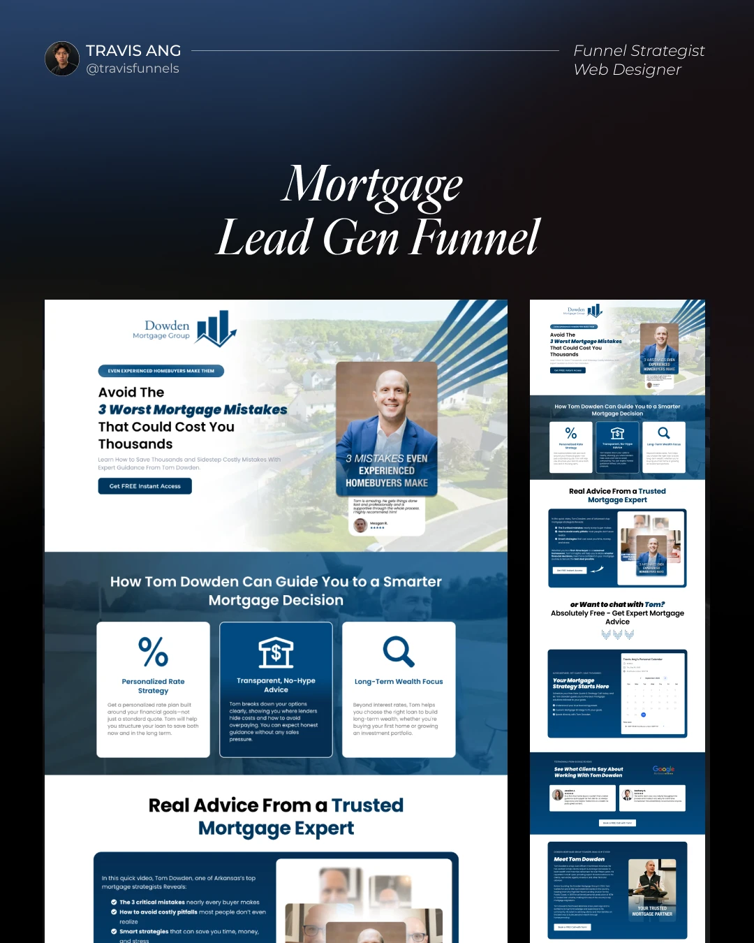 Mortgage Lead Gen Funnel complete design board