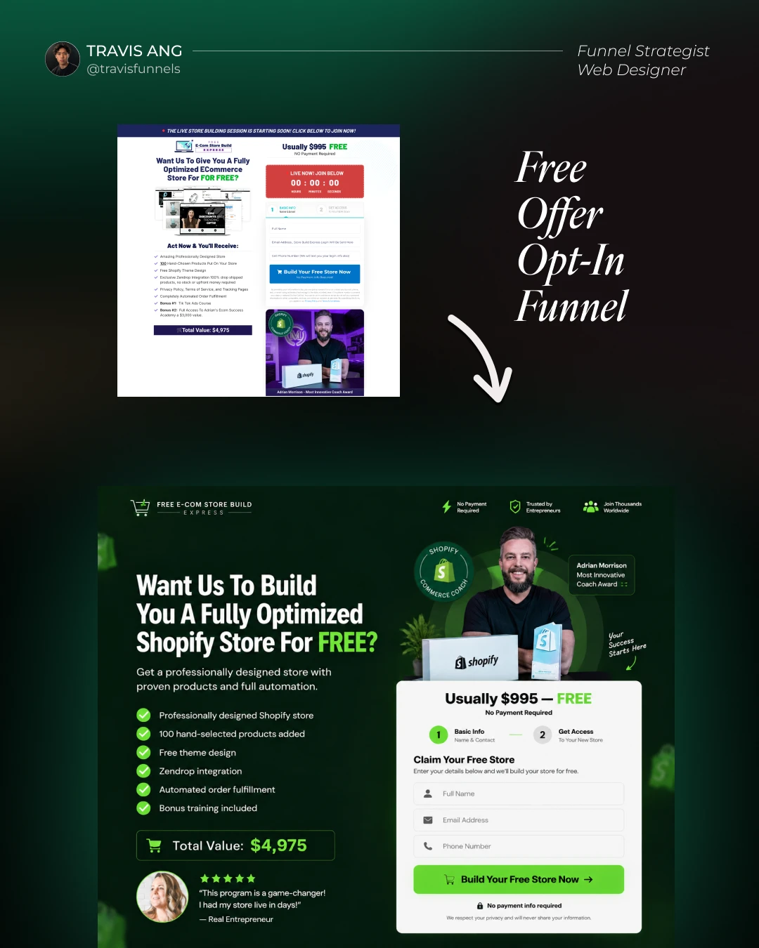 free ecom store build express complete design board