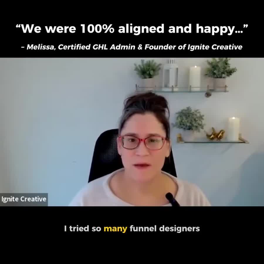 Melissa’s video testimonial