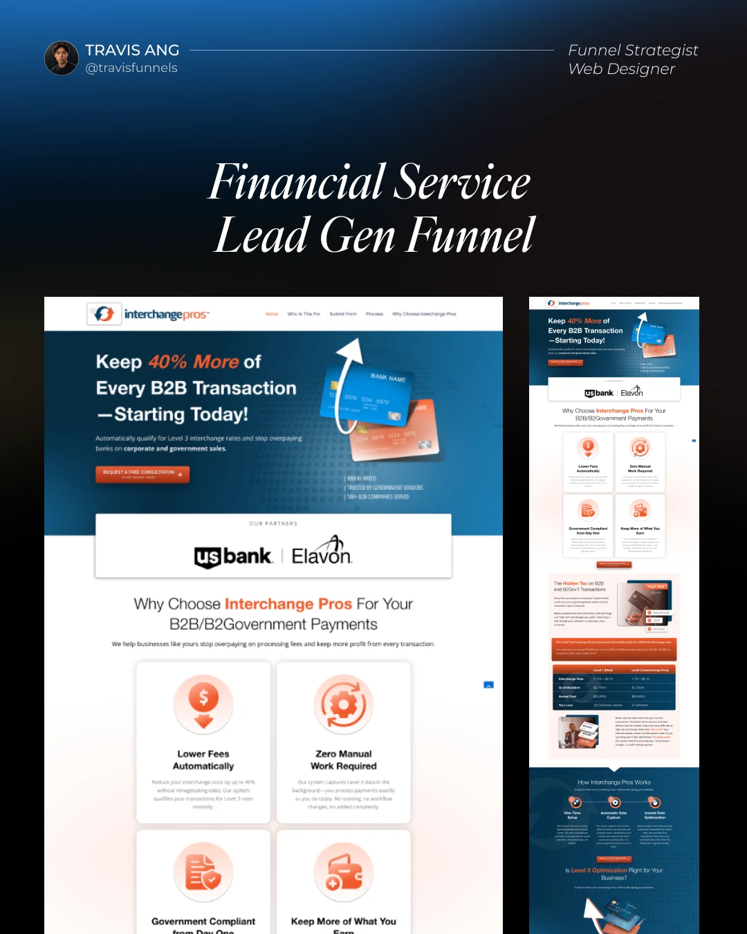Financial service funnel